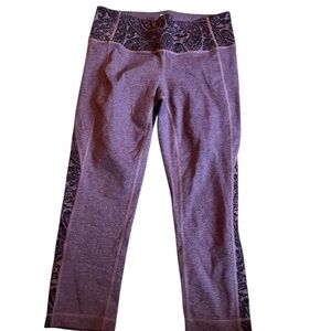 Athleta Deep Purple Quarter Leggings